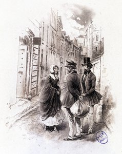 Illustration de « Profil de grisette » appartenant au Recueil « Mimi de Pinson » d