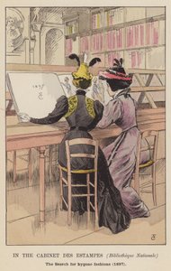Au Cabinet des Estampes, Bibliothèque Nationale, la recherche des modes d