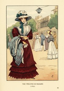 Femme devant le Théâtre du Gymnase, Paris - François Courboin