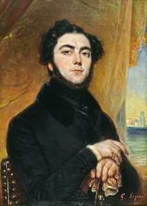 Portrait du romancier Eugène Sue 1804-1857, 1836 - François Gabriel Lépaulle