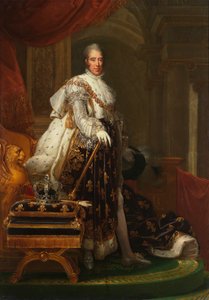 French: Charles X en habits de sacre Charles X of France