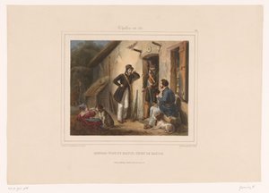Chasseurs rencontrant le garde-chasse le matin (Chasses au Tir)