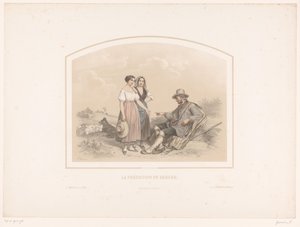 Vieux berger prédisant l
