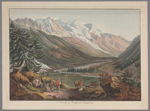 Vue de la vallée de Chamonix - François Guillaume Lardy (possibly)