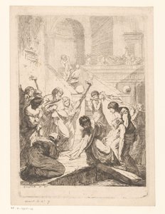 Enterrement des morts (Les sept œuvres de miséricorde) - François Hutin