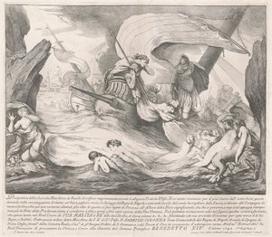 La Seconda Macchina pour la Chinea de 1742 : Ulysse et les sirènes - François Hutin