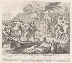 La seconde machine pour la Chinea de 1743 : La chasse royale - François Hutin