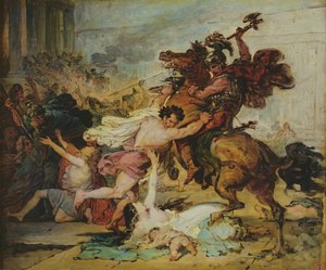 Esquisse du Sac de Jérusalem par les Romains - François Joseph Heim