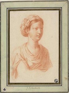 Buste de femme avec turban - François Le Moyne