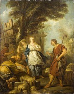 Jacob rencontrant Rachel au puits, vers 1720