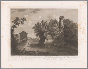 Vue des tombes des Horatii et Curiatii (Albano)