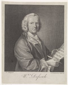 Portrait du compositeur Willem de Fesch 1687-1761, 1751 - François Morellon de La Cave