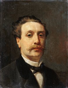 Portrait de Guy de Maupassant - François Nicolas Auguste Feyen Perrin