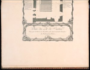Plan du Lit de Justice - Francois Nicolas Martinet