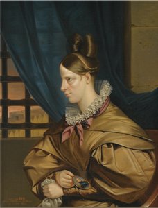 Duchesse de Berry emprisonnée au Château de Blaye, fin des années 1830 - François Nicolas Riss