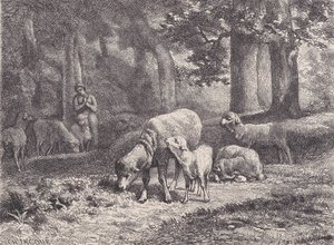 Les Moutons, du Magasin Pittoresque - François Rouget
