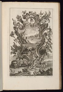 Cartouche avec Carquois et Lion, Livre de Cartouches Irréguliers