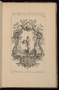 Cartouche avec buste féminin, Livre d
