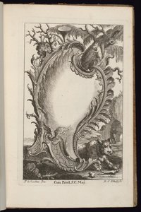 Cartouche avec arbre, Livre de Cartouches Irréguliers