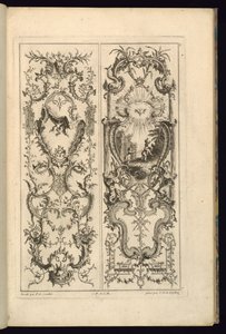 Conception pour deux panneaux - François de Cuvilliés the Elder