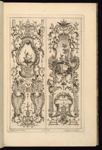 Conception pour deux panneaux - François de Cuvilliés the Elder