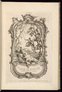 Conception pour un cartouche avec grands et petits compartiments - François de Cuvilliés the Elder