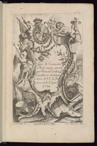 Page de titre, Livre de Cartouches à divers usages - François de Cuvilliés the Elder