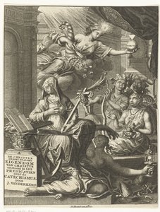 Allégorie avec des personnifications féminines de la vérité et peut-être des vertus et des vices