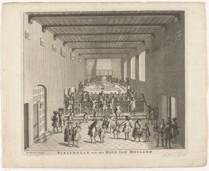 Cour de Hollande en session, vers 1700