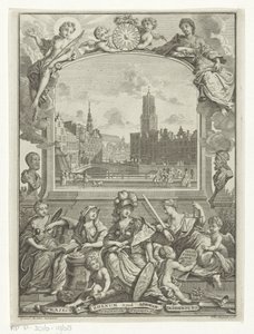 Vue de la ville avec la cathédrale d