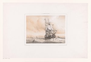 Deux-mâts en mer