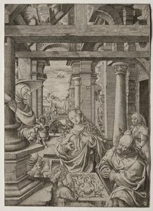 Adoration des bergers - Frans Crabbe van Esplegem
