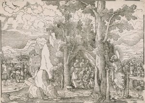 Paysage avec scènes de la vie de Saint Jean-Baptiste - Frans Crabbe van Espleghem