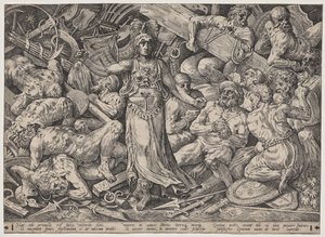 Victoire entourée de prisonniers et de trophées - Frans Floris the Elder