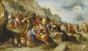 Les Israélites, après avoir traversé la mer Rouge, au tombeau du patriarche Joseph, 1630