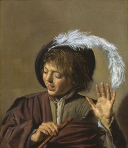 Garçon avec une flûte - Frans Hals