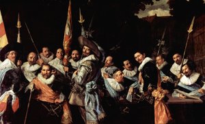 Réunion des officiers et sergents de la garde civique des Calivermen - Frans Hals