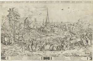 La lutte entre le carnaval et le carême - Frans Hogenberg