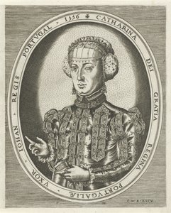 Portrait de Catherine de Habsbourg, Portraits de rois, reines, princes et princesses (titre de la série) - Frans Huys