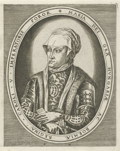 Portrait de Marie de Hongrie (Portraits de rois, reines, princes et princesses) - Frans Huys