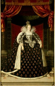 Portrait en pied de Marie de Médicis (1573-1642) reine de France - Frans II Pourbus