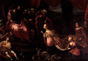 Le roi Salomon et la reine de Saba - Frans II the Younger Francken