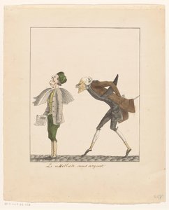 Homme essayant de lire le journal sur le dos d