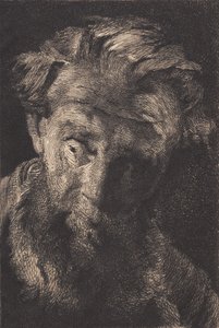 Vieil homme barbu regardant de côté - Frans Schwartz