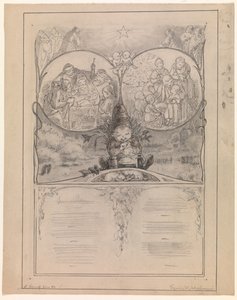 Esquisse pour illustration de "Ude og hjemme"