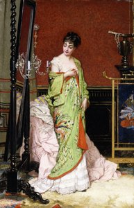 Le Kimono vert, 1876 - Frans Verhas