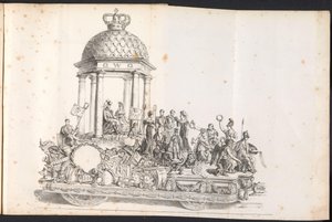 Cinquième char dans le défilé pour Saint Rombaut, 1825 - Frans Vervloet