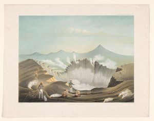 Volcan Guntur à Java occidental - Frans Wilhelm Junghuhn