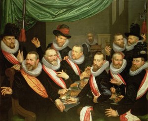 Banquet des officiers et sous-officiers de la Garde civile de San Jorge - Frans de Grebber