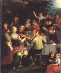 Un festin de récolte - Frans the Elder (circle of) Francken